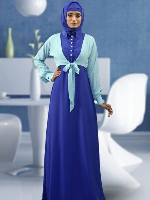 Formal Abaya Aqua Blue Color Dress