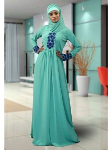 Abaya Maxi Mint Green Color Kaftan