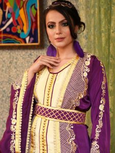 Violet And Biskit Color Morrocon Style Kaftan