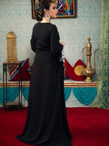 Black Color Glamorous Muslim Wear Kaftan