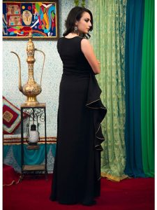 Black Color Party Wear Dubai Kaftan