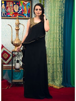 Black Color Party Wear Dubai Kaftan