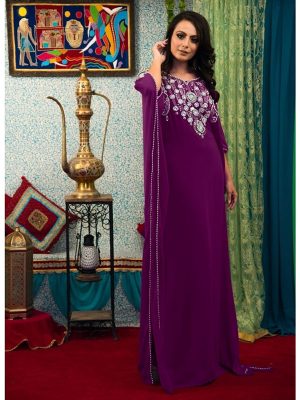 Purple Color Trendy Free Size Kaftan