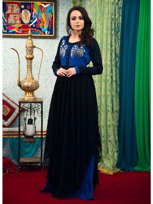 Black Color Maxi Style Abaya Dress