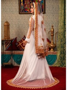 White Color Morrocon Style Wedding Dress
