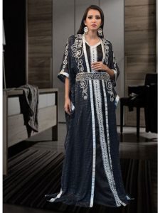 Dark Gray And Black Color Evening Party Dresses