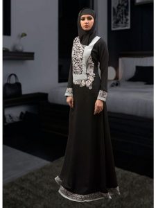 Black Color Arab Dubai Style Kaftan