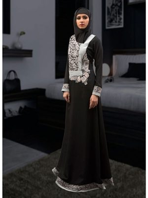 Black Color Arab Dubai Style Kaftan