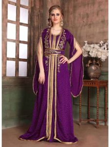 Violet Color Brasso Kaftan