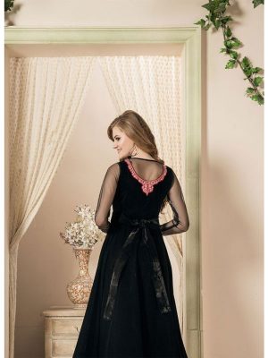 Women Black Color Gown Style Dress