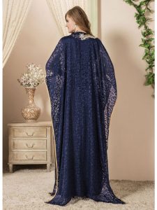 Women Blue Color Free Size Kaftan