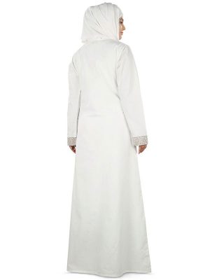 Womens Abaya White Color Casual Wear
