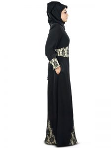 Womens Abaya Black Color Formal