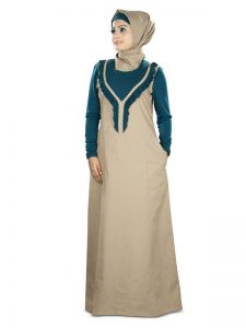 Womens Abaya Green Color Modest