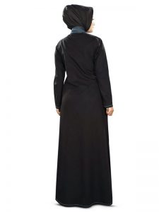 Womens Abaya Black Color Long