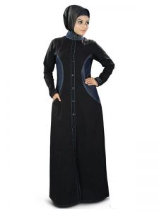 Womens Abaya Black Color Long