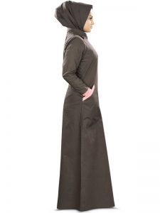 Womens Abaya Black Color Modest Maxi