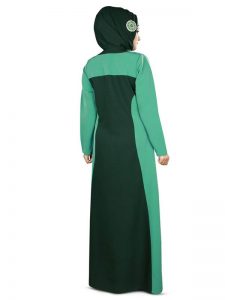 Womens Abaya Green Color Modest Dress