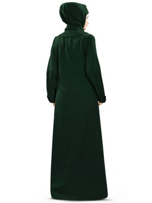 Womens Abaya Green Color Party Wear