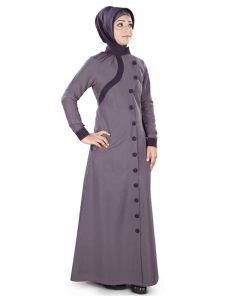 Womens Abaya Purple Color Flamboyant