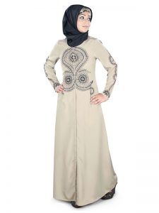 Womens Abaya Beige Color Muskan