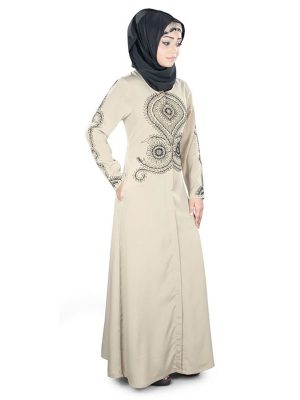 Womens Abaya Beige Color Muskan