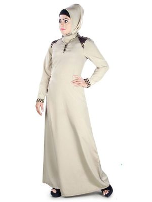 Womens Abaya Turquoise Color Party Wear