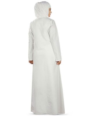 Womens Abaya White Color Graceful