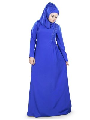 Womens Abaya Blue Color Modest