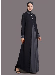 Womens Abaya Black Color Formal Muslim Wear