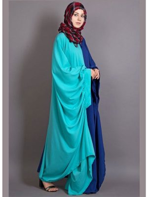 Womens Abaya Blue Color Designer Wear