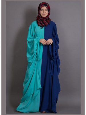 Womens Abaya Blue Color Designer Wear
