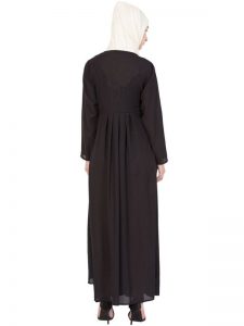 Womens Abaya Black Color Embroidery Wear