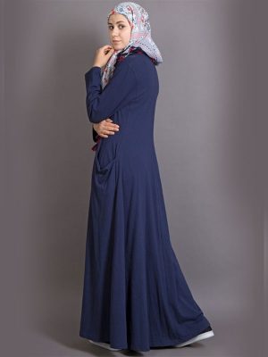 Womens Abaya Blue Color Casual Wear