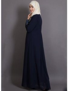 Womens Abaya Blue Color Formal Wear