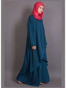 Womens Abaya Green Color Modest