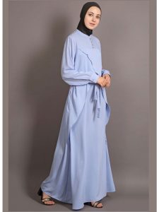 Womens Abaya Blue Color Maxi Dress