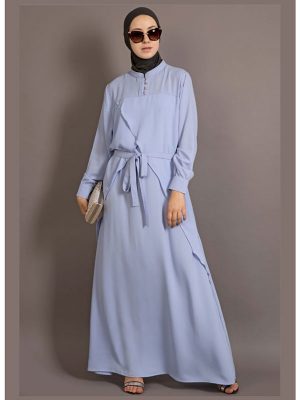 Womens Abaya Blue Color Maxi Dress