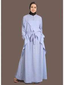 Womens Abaya Blue Color Maxi Dress