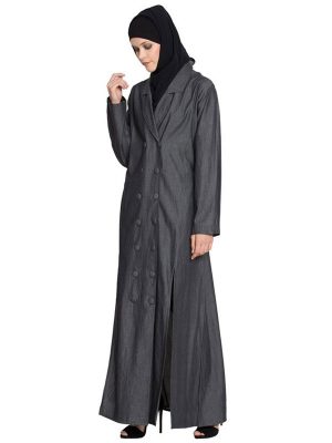 Womens Abaya Black Color Casual Wear