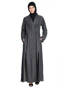 Womens Abaya Black Color Casual Wear