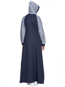 Womens Abaya Blue Color Evening Dress