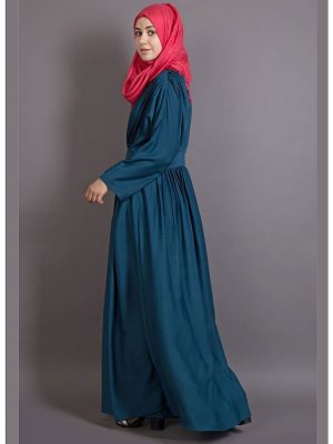 Womens Abaya Green Color Daily Wear