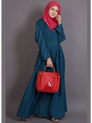 Womens Abaya Green Color Daily Wear