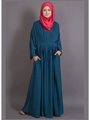 Womens Abaya Green Color Daily Wear