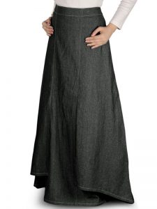 Blue Color Skirt-Denim Skirt