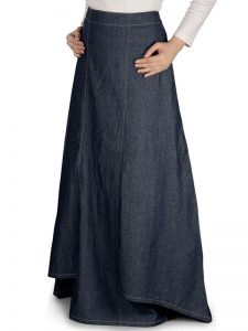 Blue Color Skirt-Denim Skirt