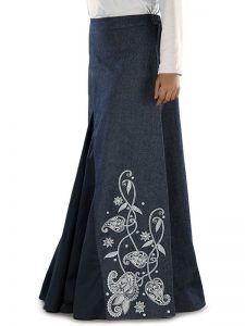 Blue Color Skirt-Denim Skirt