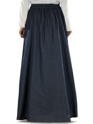 Blue Color Skirt-Denim Skirt