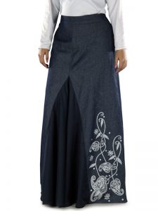 Blue Color Skirt-Denim Skirt